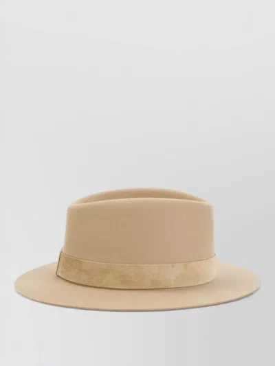 Maison Michel Wool Headband In Brown