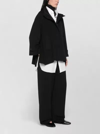 Tagliatore Wool Single Breasted Coat In Black