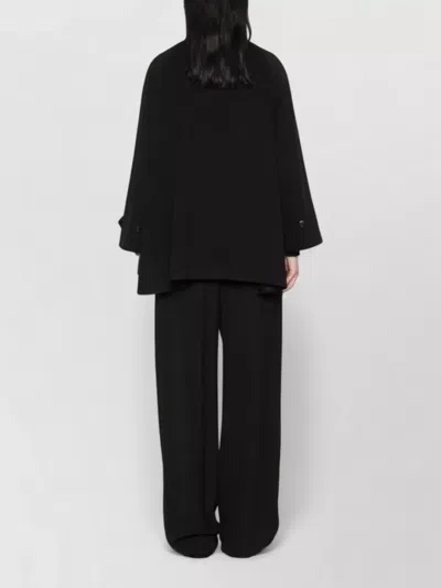 Tagliatore Wool Single Breasted Coat In Black