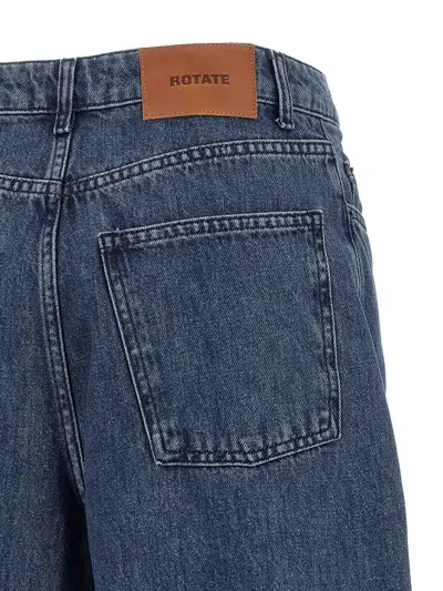 Rotate Birger Christensen Vaqueros Rectos - Azul In Azul