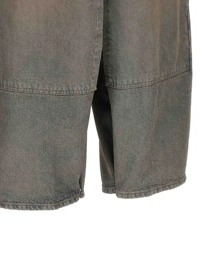 Haikure Wide-leg Patch Pocket Jeans In Azul