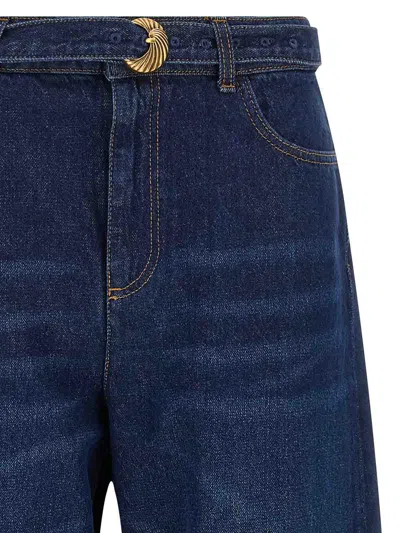 Twinset Vaqueros Rectos - Azul In Azul