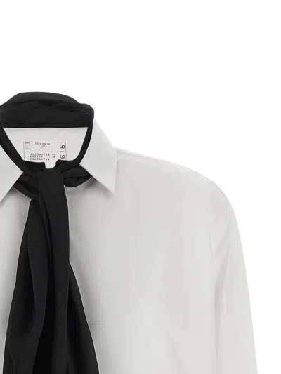 Sacai Camisa - Blanco In Blanco