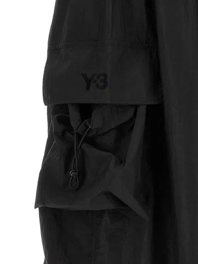 Y-3 Technical Polyester Cargo Pants In Negro