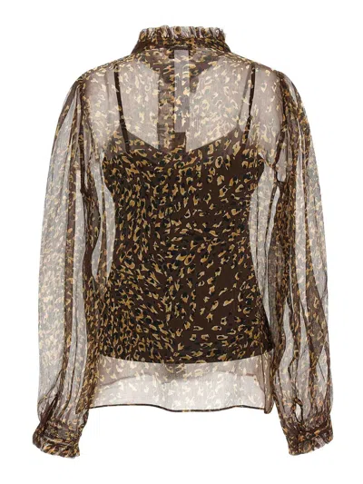 Twinset Camisa - Marrón In Marrón