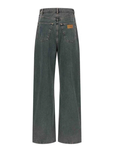 Mm6 Maison Margiela Vaqueros Rectos - Gris In Gris