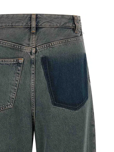 Mm6 Maison Margiela Vaqueros Rectos - Gris In Gris