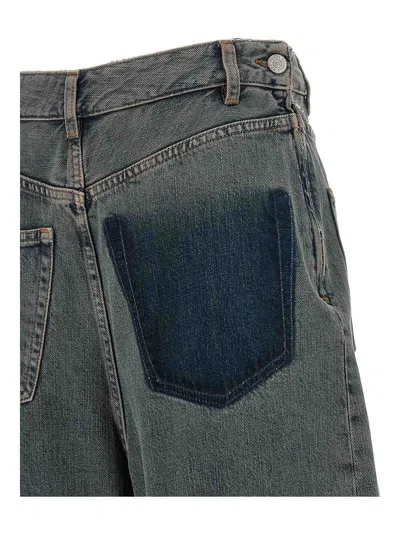 Mm6 Maison Margiela Vaqueros Rectos - Gris In Gris