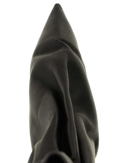 Rick Owens 'pull On Cuffed Taquito' Ankle Boots In Negro