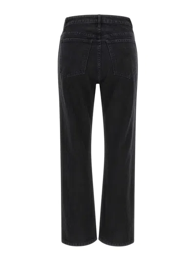 Khaite High-waisted Straight Jeans In Black