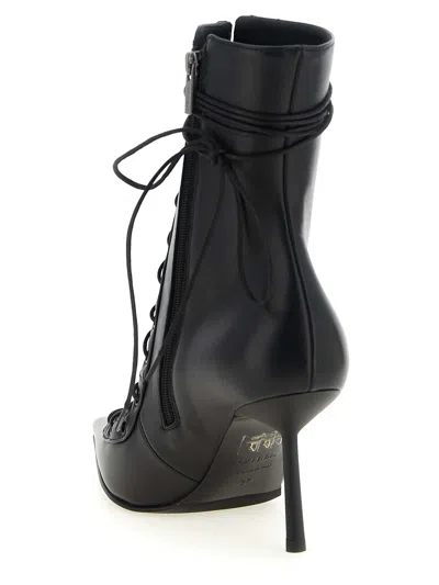 Le Silla Black Colette Ankle Boots In Negro