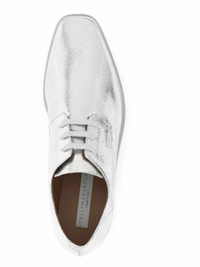 Stella Mccartney Metallic Eva Platform Flat In Silver