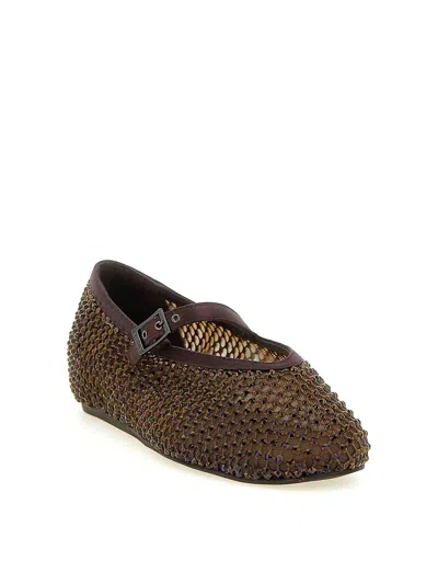 Le Silla Gilda Ballet Flat In Brown