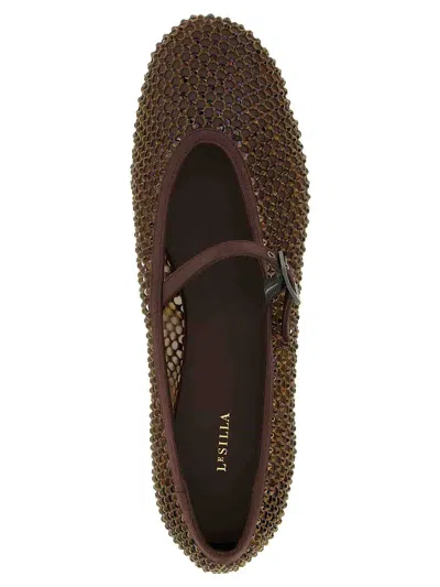 Le Silla Gilda Ballet Flat In Brown