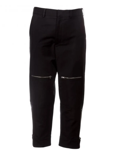 Shop Stella Mccartney Zipped Detail Trousers In Nero