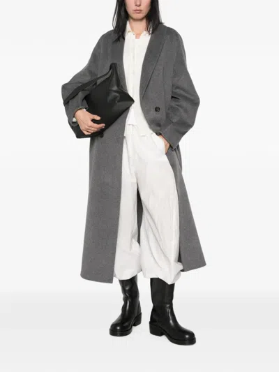 Lisa Yang Double-breasted Shawl-lapel Coat In Multi
