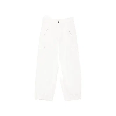 Barena Venezia Drawstring-cuff Cargo Pants In White