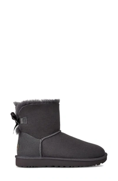 Ugg ® Mini Bailey Bow Ii Genuine Shearling Bootie In Obs
