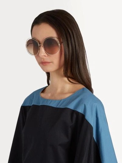 chloe carlina square sunglasses