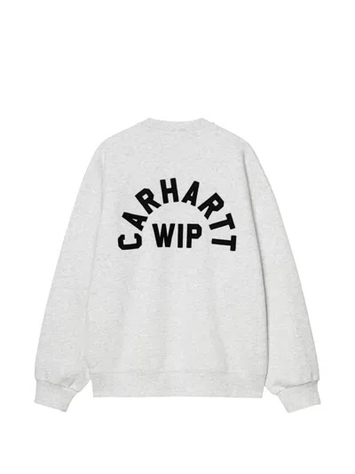 Carhartt Arch Script Sweater In Gray