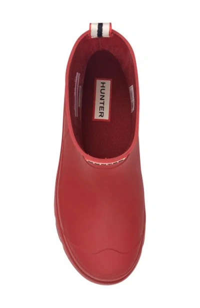 Hunter Briana Rain Bootie In Medium Red 610