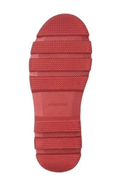 Hunter Briana Rain Bootie In Medium Red 610