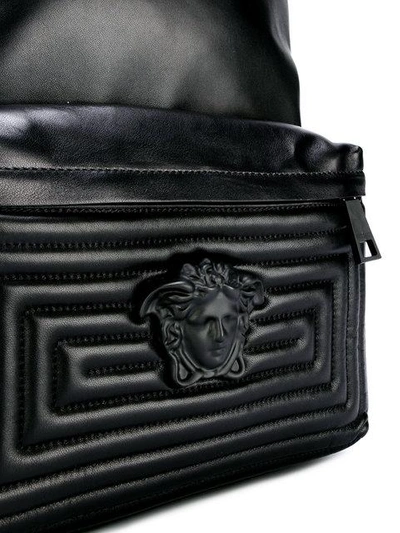 Shop Versace Medusa Backpack In D41 Black