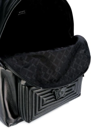 Shop Versace Medusa Backpack In D41 Black