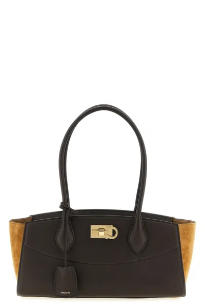 Ferragamo Double-handle Handbag In Pattern