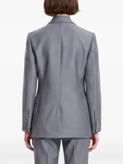 Zimmermann Double-breasted Peak-lapels Jacket In Blue