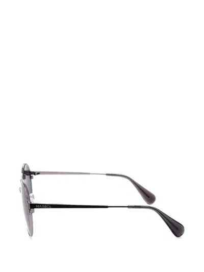 Max & Co Round-frame Sunglasses In Black