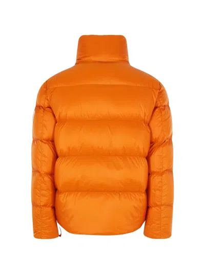 After Label Chamonix Logo-patch Down Jacket In Orange