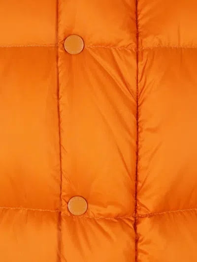 After Label Chamonix Logo-patch Down Jacket In Orange