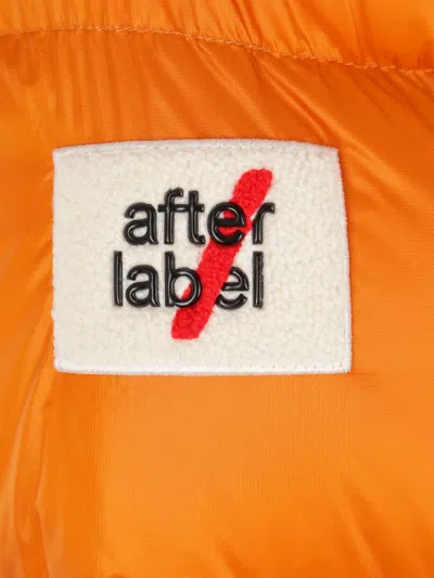 After Label Chamonix Logo-patch Down Jacket In Orange