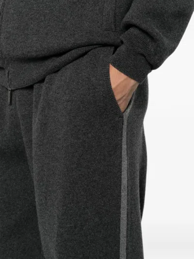 Panicale Drawstring-waist Track Pants In Gray