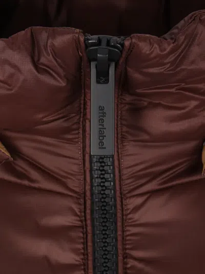After Label Katalla Quilted Down Jacket In Brown