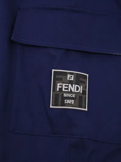 Fendi Pants Kids In Blue