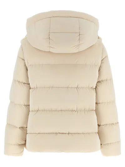 Moorer Cashmere Down Coat In Brown
