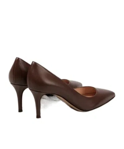 Gianvito Rossi Solid Leather Pumps In Multi