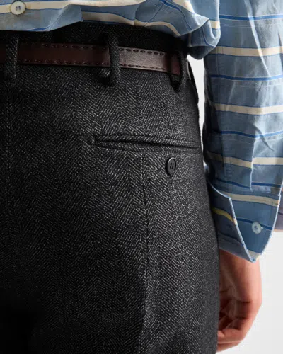 Prada Wool Pants In Black