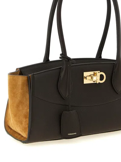 Ferragamo Double-handle Handbag In Pattern