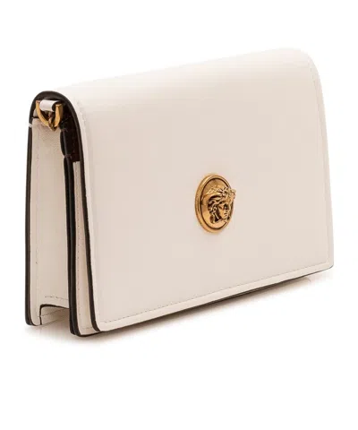 Versace Emblème Mini Bag In White