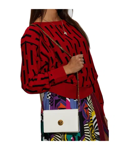 Versace Emblème Mini Bag In White