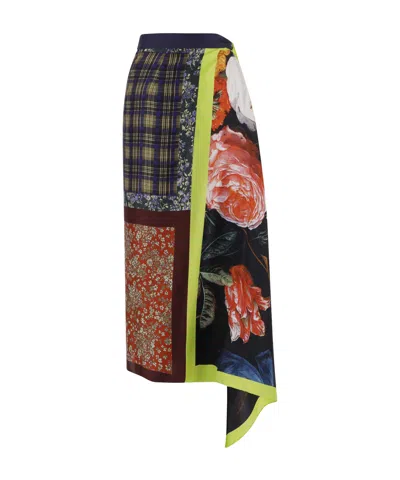 Dries Van Noten Patterned Skirt In Multi
