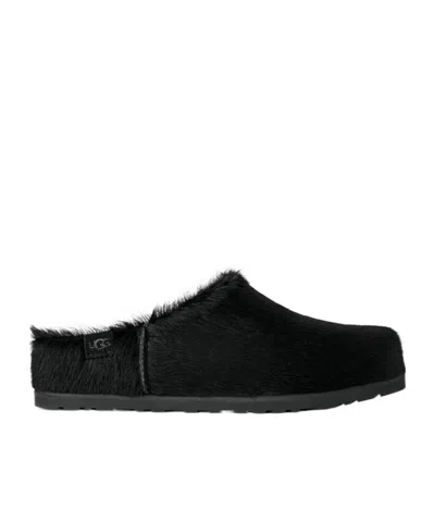 Ugg Otzo Calf-hair Loafers In Black