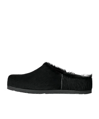 Ugg Otzo Calf-hair Loafers In Black