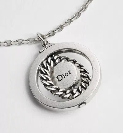 Dior Stack Pendant Necklace In Metallic