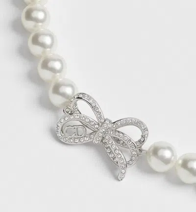Dior Infinity Bow Bracelet In Metallic