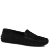 Tod's Gommino Driving Shoes In Suede In Black