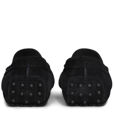 Tod's Gommino Driving Shoes In Suede In Black